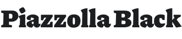 Piazzolla Black Font Preview