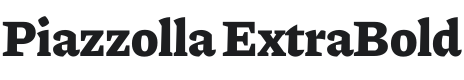 Piazzolla ExtraBold Font Preview