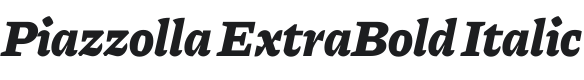 Piazzolla ExtraBold Italic Font Preview