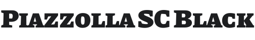 Piazzolla SC Black Font Preview