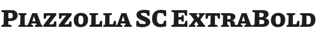 Piazzolla SC ExtraBold Font Preview