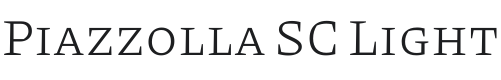 Piazzolla SC Light Font Preview