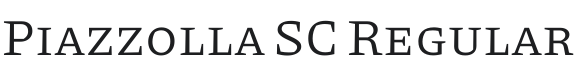 Piazzolla SC Font Preview