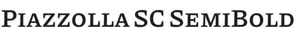 Piazzolla SC SemiBold Font Preview