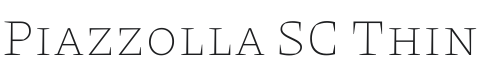 Piazzolla SC Thin Font Preview