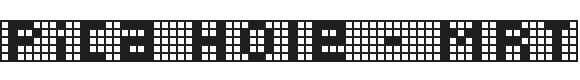 Pica Hole Font Preview