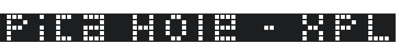 Pica Hole - XPL Font Preview