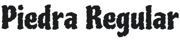 Piedra Font Preview