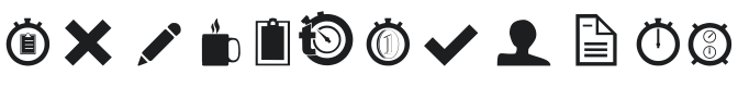 Pilcrow Icons Font Preview