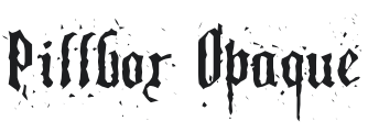 Pillbox Opaque Font Preview