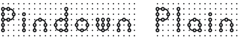 Pindown Plain BRK Font Preview
