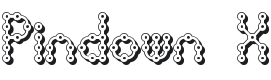Pindown Font Preview