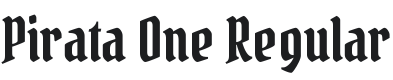 Pirata One Font Preview