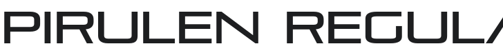 Pirulen Font Preview