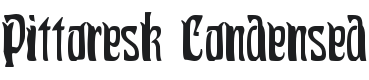 Pittoresk Condensed Font Preview