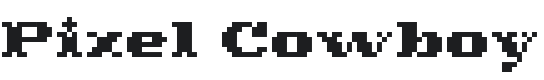 Pixel Cowboy Font Preview