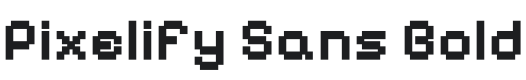 Pixelify Sans Bold Font Preview