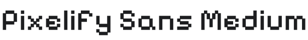Pixelify Sans Medium Font Preview