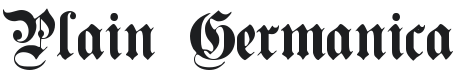 Germanica Font Preview