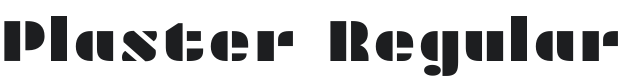 Plaster Font Preview