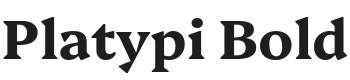 Platypi Bold Font Preview