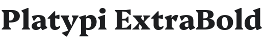 Platypi ExtraBold Font Preview