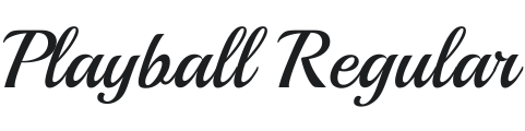 Playball Font Preview