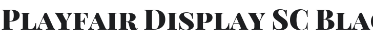 Playfair Display SC Black Font Preview