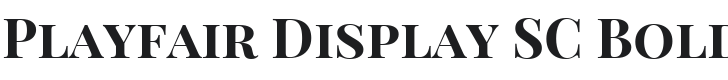 Playfair Display SC Bold Font Preview