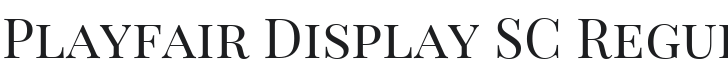 Playfair Display SC Font Preview