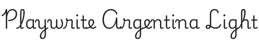 Playwrite AR Light Font Preview