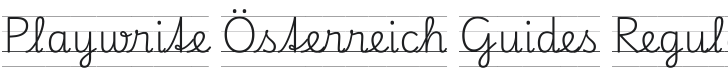Playwrite AT Guides Regular Font Preview