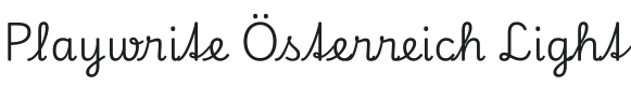 Playwrite AT Light Font Preview
