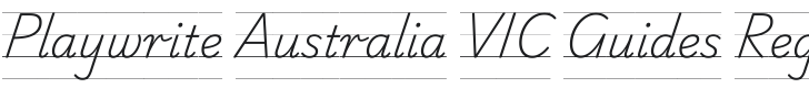 Playwrite AU VIC Guides Regular Font Preview