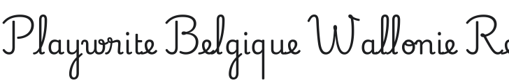 Playwrite Belgique Wallonie-Bruxelles Font Preview
