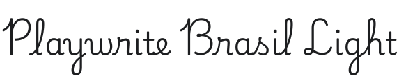 Playwrite BR Light Font Preview
