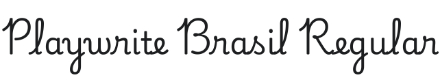 Playwrite Brasil Font Preview