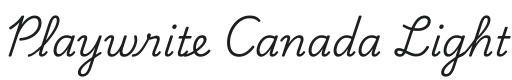 Playwrite CA Light Font Preview