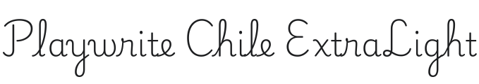 Playwrite CL ExtraLight Font Preview