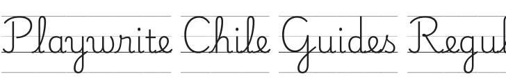 Playwrite CL Guides Regular Font Preview