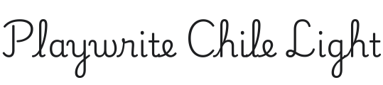 Playwrite CL Light Font Preview