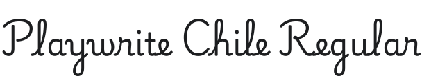 Playwrite Chile Font Preview