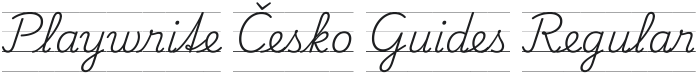 Playwrite CZ Guides Regular Font Preview