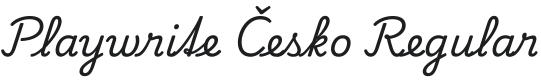 Playwrite Česko Font Preview