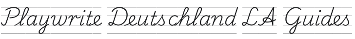 Playwrite DE LA Guides Regular Font Preview
