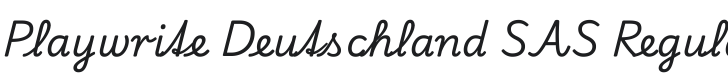 Playwrite Deutschland Schulausgangschrift Font Preview