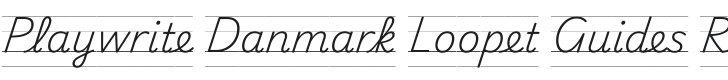 Playwrite DK Loopet Guides Regular Font Preview