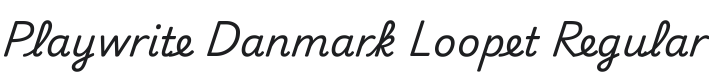 Playwrite Danmark Loopet Font Preview