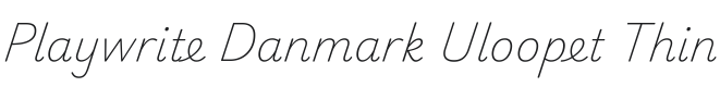 Playwrite DK Uloopet Thin Font Preview
