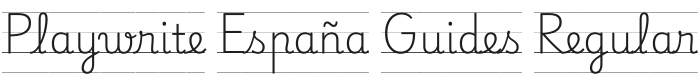 Playwrite ES Guides Regular Font Preview